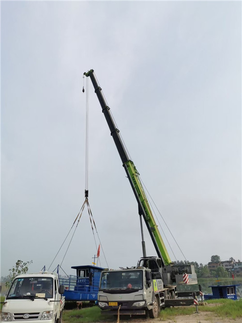 颍上县桥梁建设吊装案例